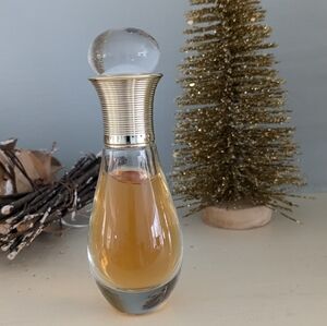 Dior Golden Perfume Bottle Roll-on .67 oz 6or 7% full see pics accurate